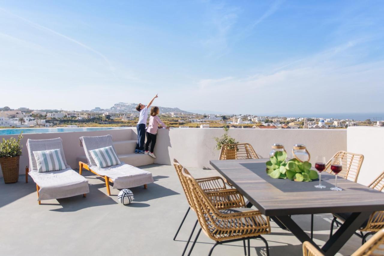 Amer Villa Santorini With Outdoor Hot Tub Vothon Exterior photo
