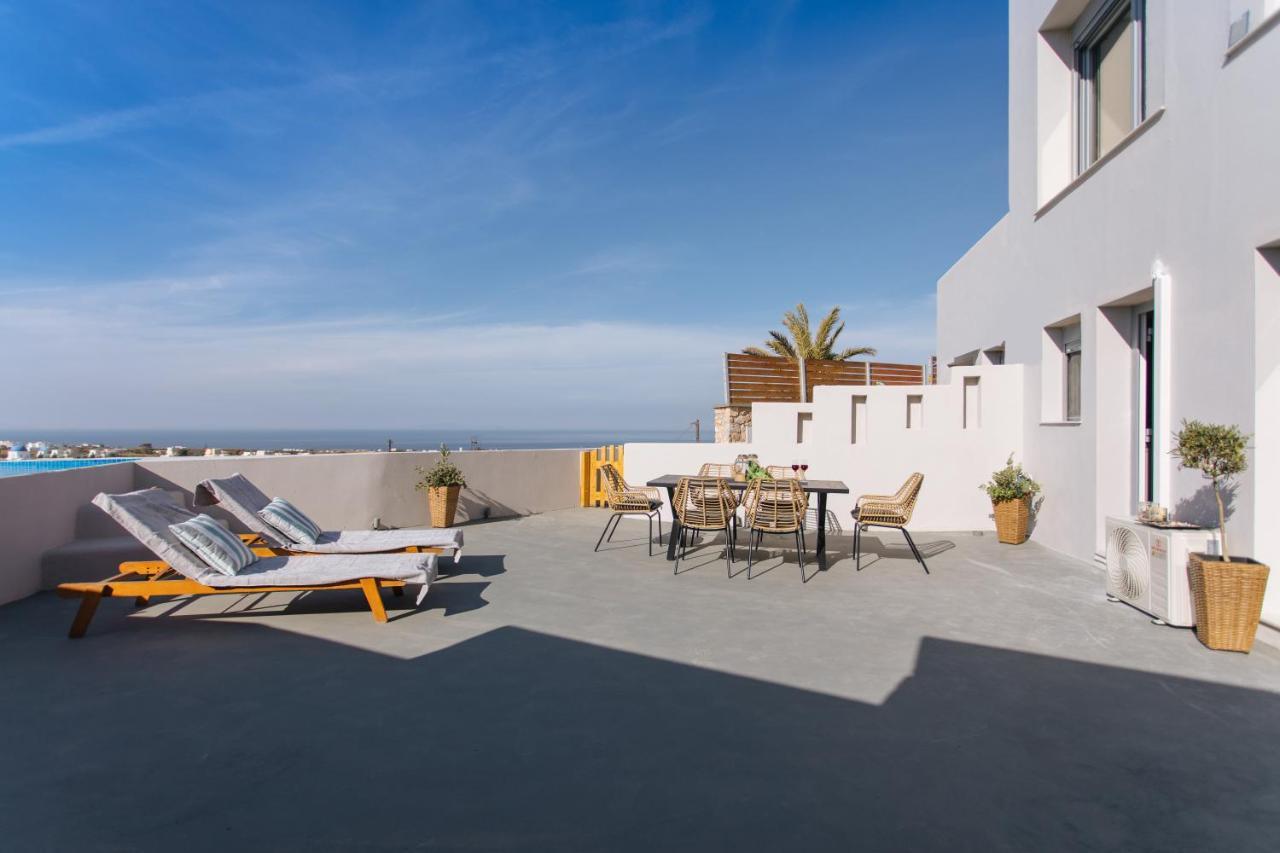 Amer Villa Santorini With Outdoor Hot Tub Vothon Exterior photo